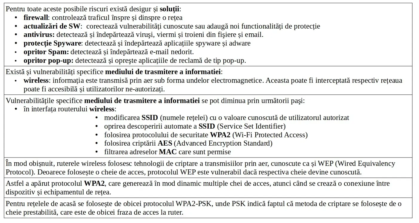 Considerente de securitate