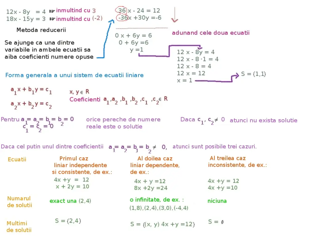 probleme ce conduc la sisteme de ecuații liniare