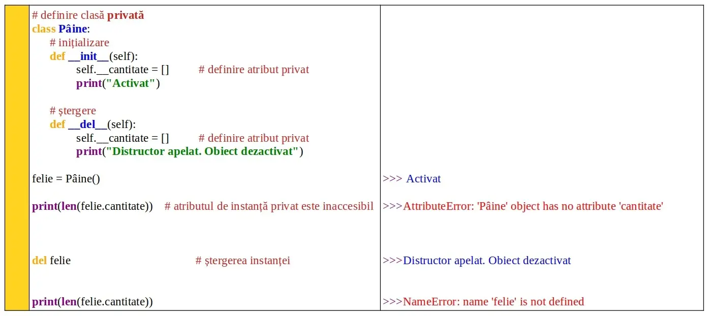 Python: Metoda distructor __del__()